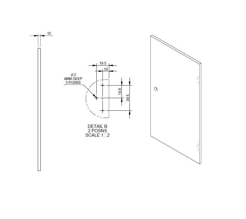 Read more about AH3 STD O/S Rear TC Cupboard Door (Revision A01) product image