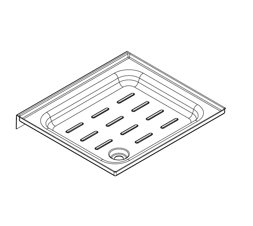 AH3 Shower Tray for N/S Grey 