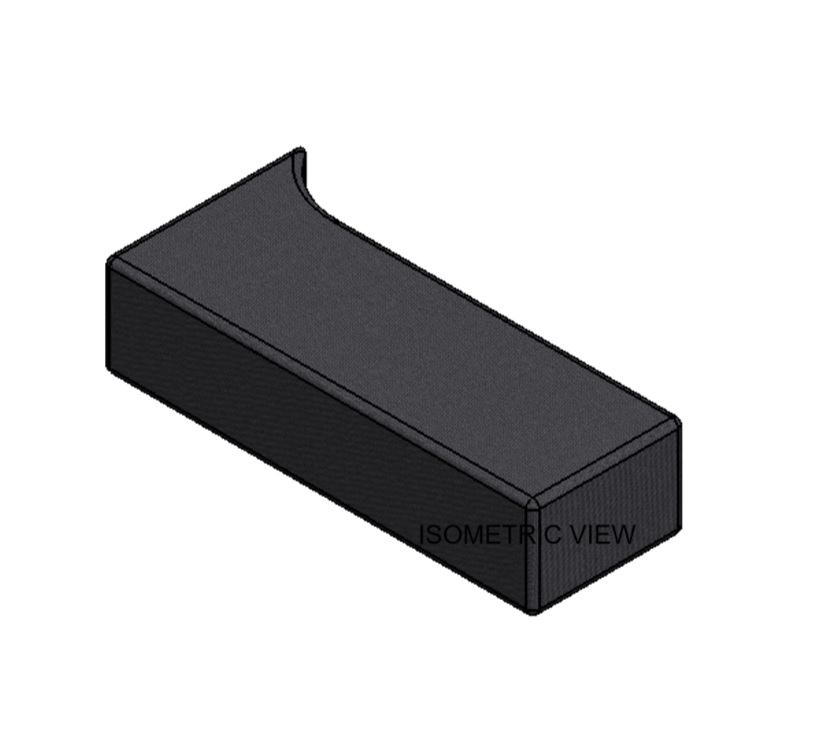 AH3 Front Lounge Shaped Bed Infill Cushion