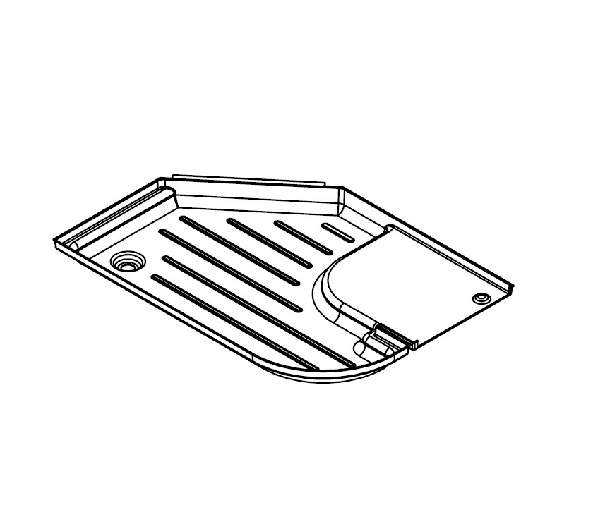 DY1 D4-2 REAR SHOWER TRAY - GREY