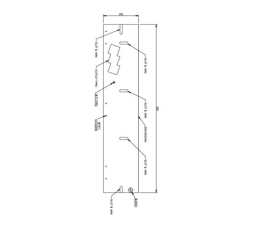 DY1 D4-4 Sideboard Locker Front