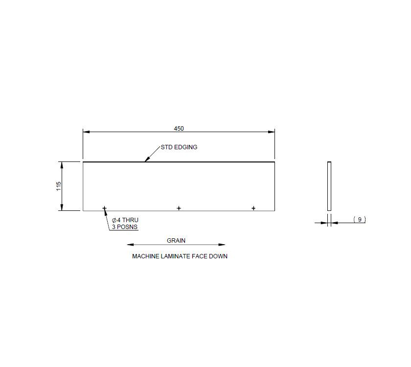 Read more about DY1 D4-4 Sideboard Drawer Back Panel product image