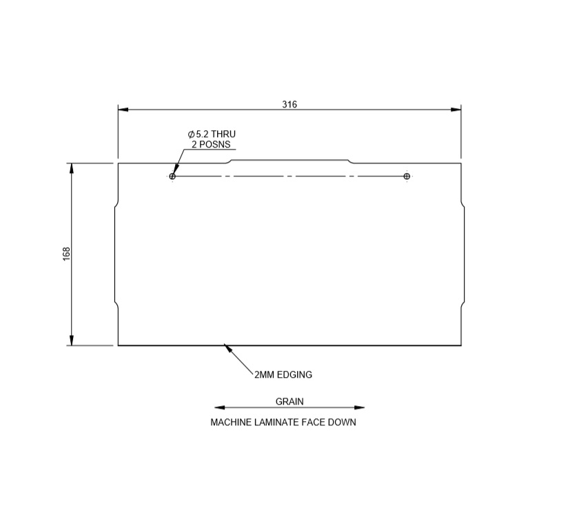 Read more about DY1 D4-4 Vanity Unit Worktop Fascia product image