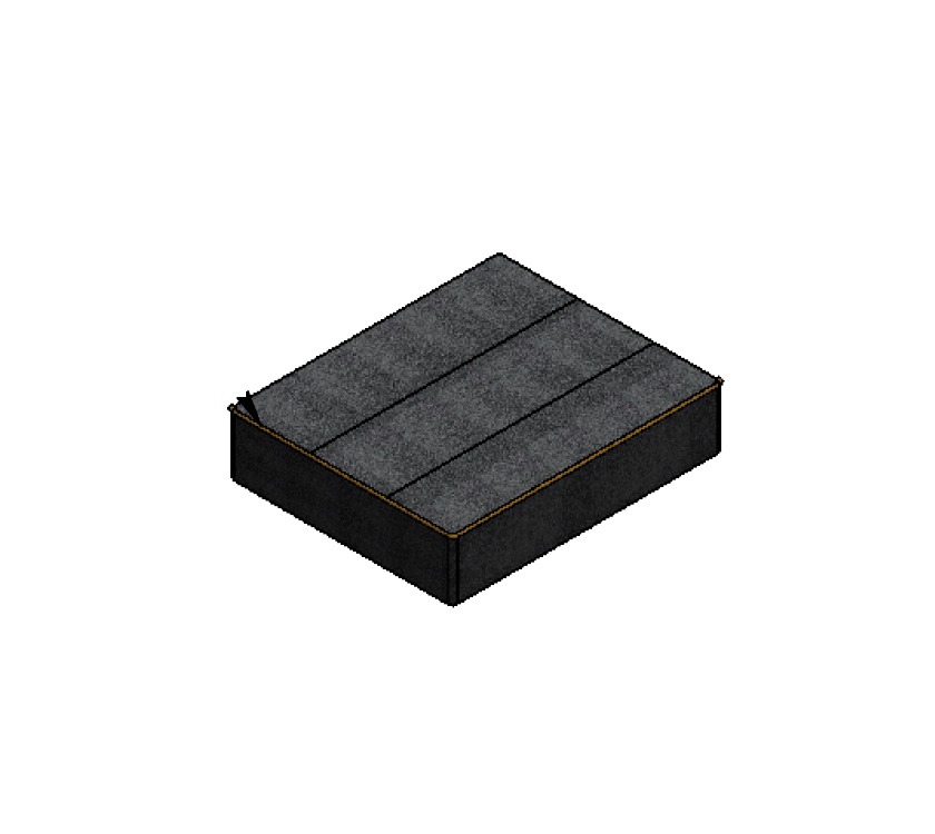 DY1 D4-2 N/S Corner Seat Base Cushion - Java