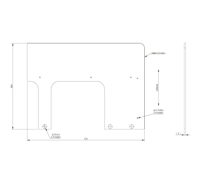 DY1 D4-4 O/S Front Bunk End