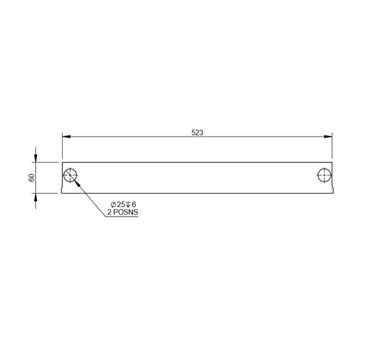 DY1 D4-3 D4-4 Rear Fridge Footer