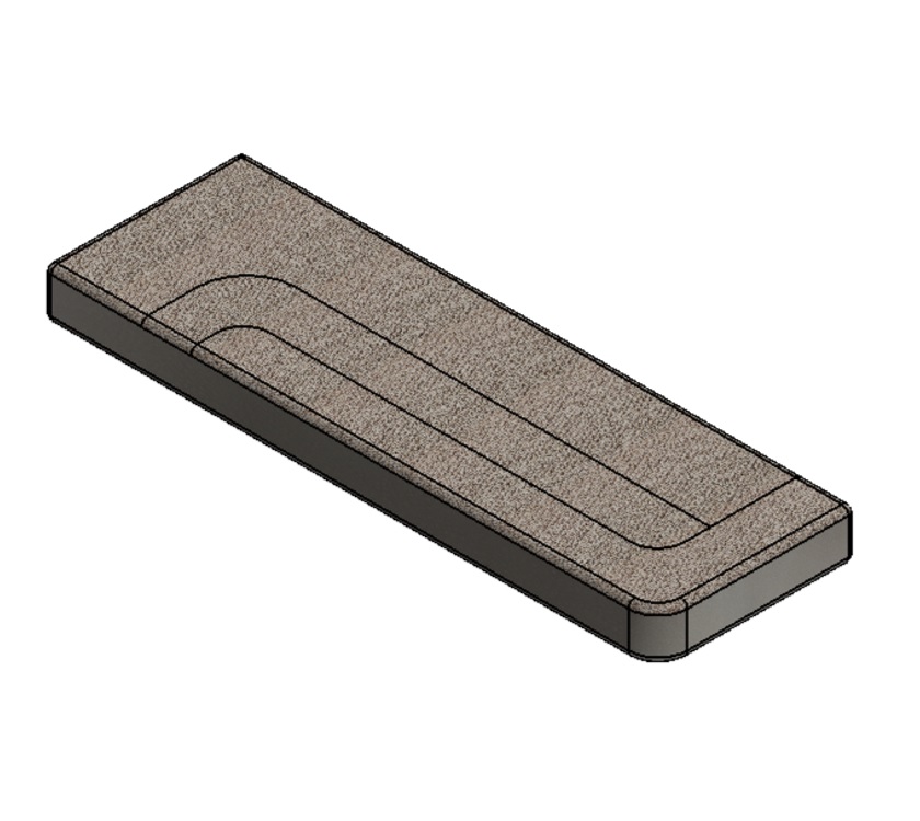 AH3 Rear Lounge N/S Base Cushion - Farringdon