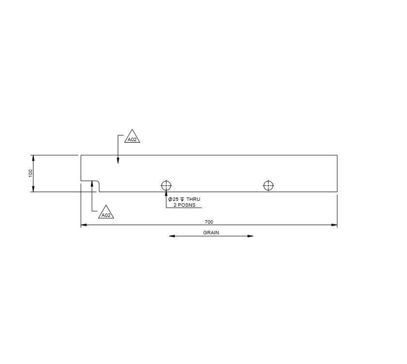DY1 D4-4 Vanity Unit Pipe Cover Front