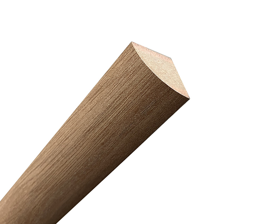 Wrapped Quadrant Mendip Ash Profile 22x22mm R24 53cm