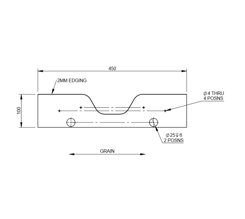 DY1 D4-4 Sideboard Drawer Front