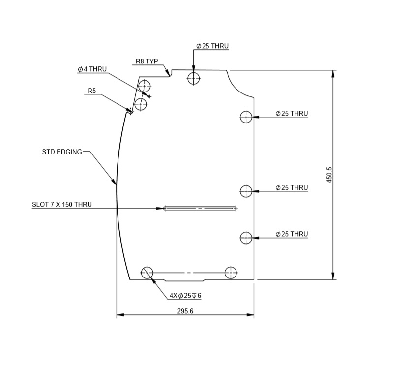 Read more about UNB Front O/S TOP Locker R/H End Panel product image