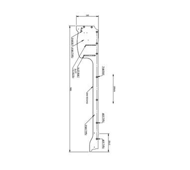 UNB Front N/S Locker Full Height End Panel