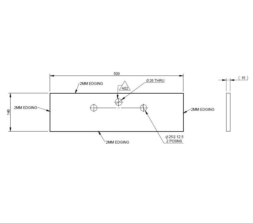 DY1 D4-4 Sideboard Drawer Face Panel