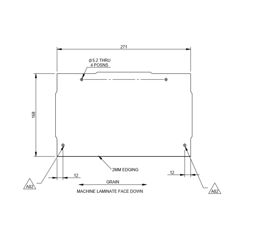 Read more about DY1 D4-4 Vanity Unit L/H Fascia product image
