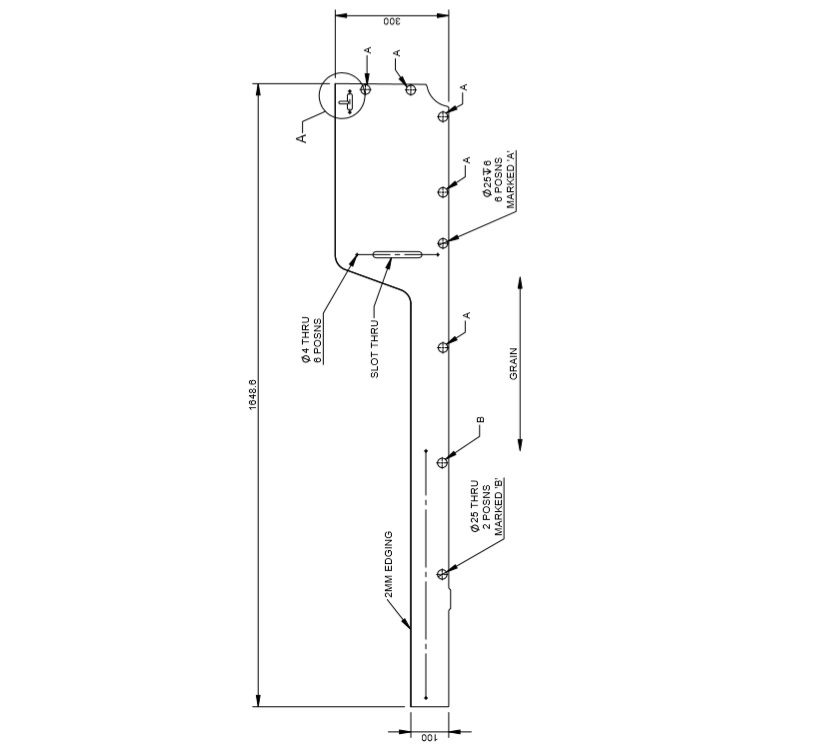 DY1 D4-4 Kitchen Locker L/H End