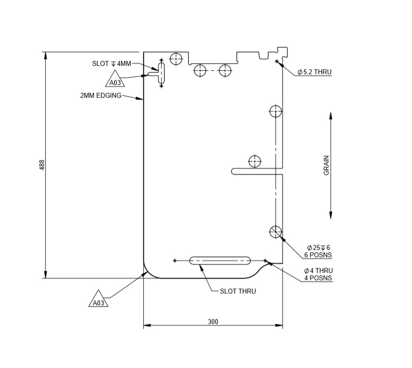 Read more about DY1 D4-4 Fixed Bed Locker L/H Divider product image