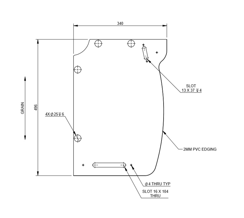 UNB Cadiz N/S Rear Bunk Locker R/H End
