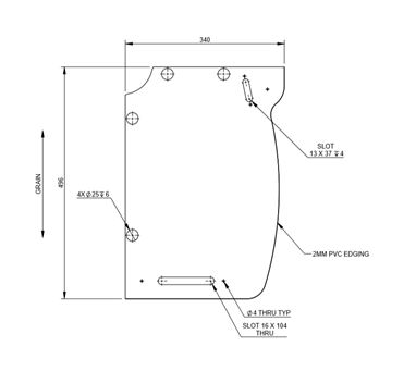 UNB Cadiz N/S Rear Bunk Locker R/H End