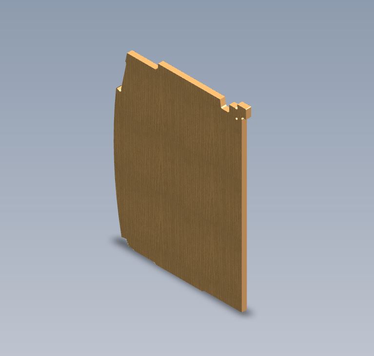 AH3 STD FRONT LOUNGE OS LOCKER DIVIDER