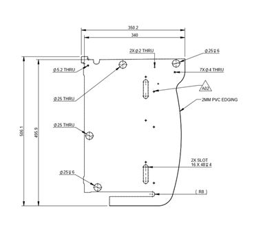 UNB Front O/S TOP Locker L/H End