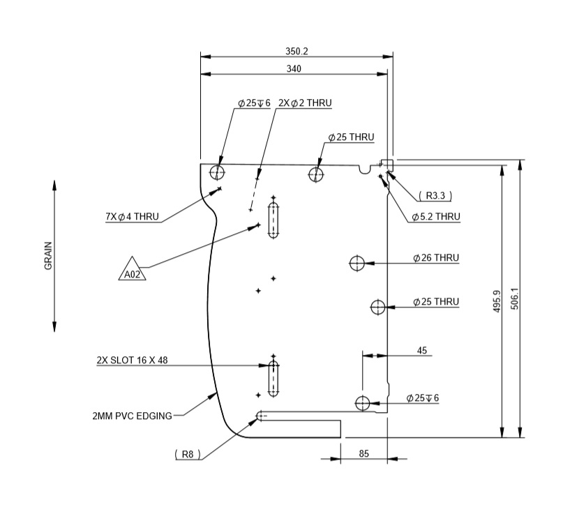 Read more about UNB N/S Locker R/H End Panel product image