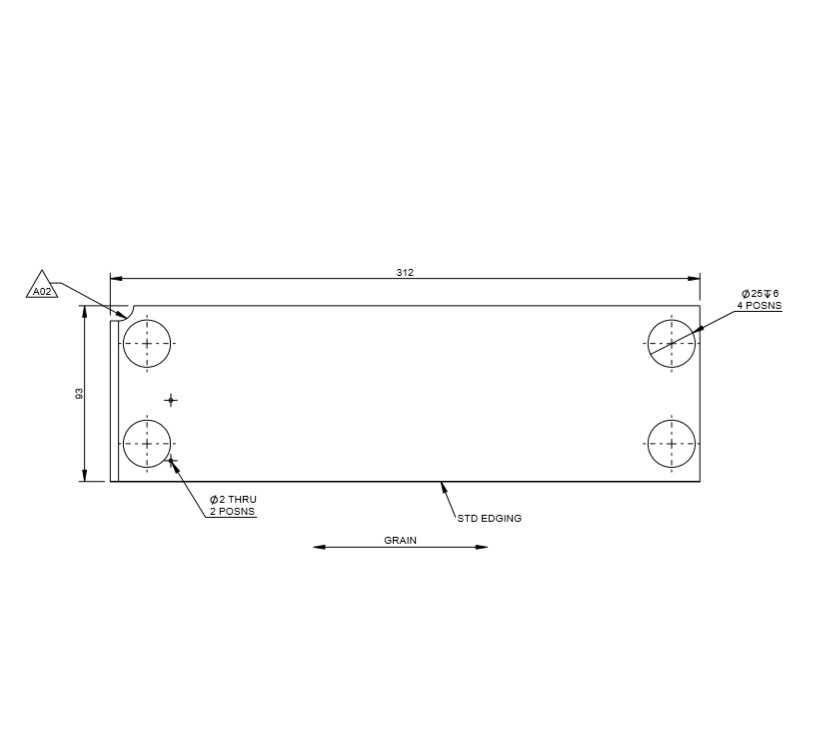 Read more about DY1 D4-4 Bedroom Robe Rail Support product image