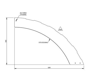 DY1 O/S Front Locker Dome Fascia