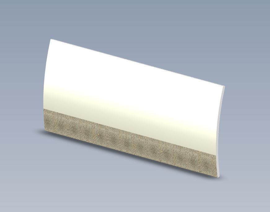 UNB Curved Locker Door 870mm