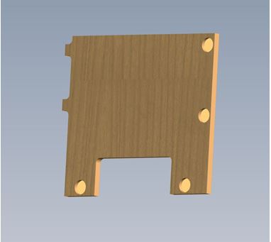 AH3 69-2 BEDROOM ROBE PDU BACKING PLATE