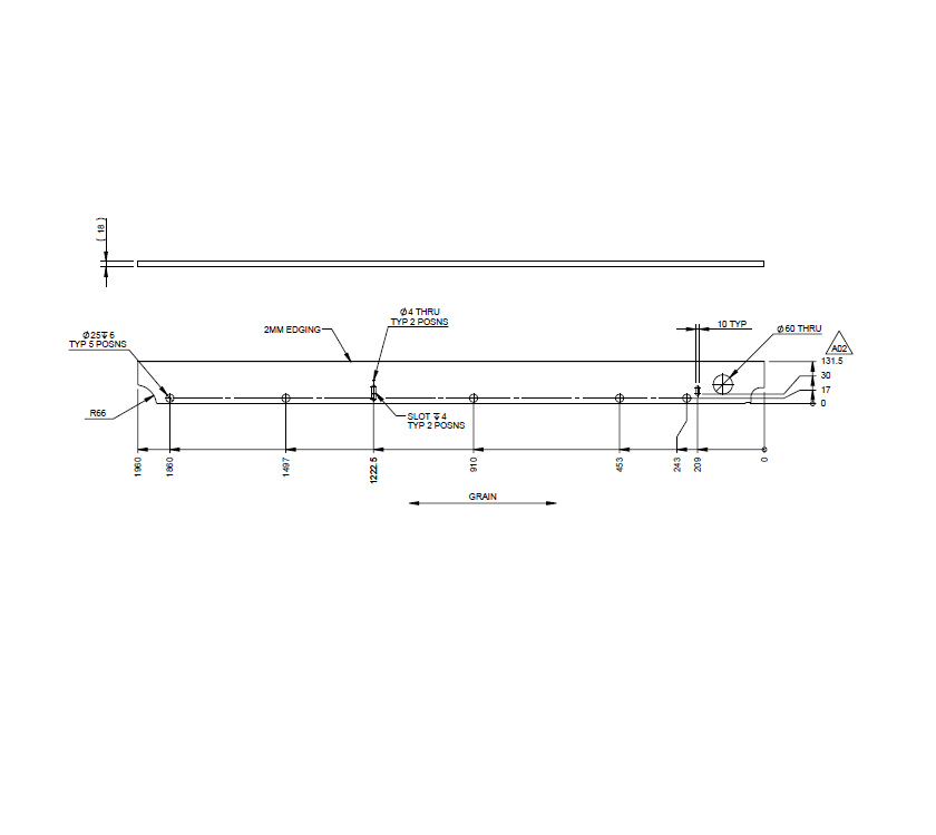 Read more about DY1 D4-4 Washroom Door O/S Cheek product image