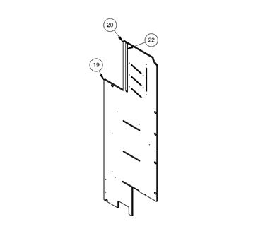 AG1 Porto Table Store L/H End Panel