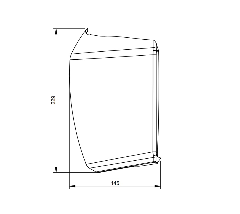 AH3 STD N/S Rear Bumper Cap