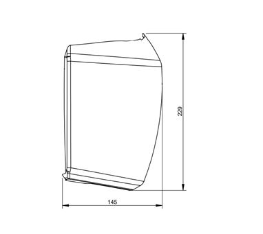 AH3 STD O/S Rear Bumper Cap