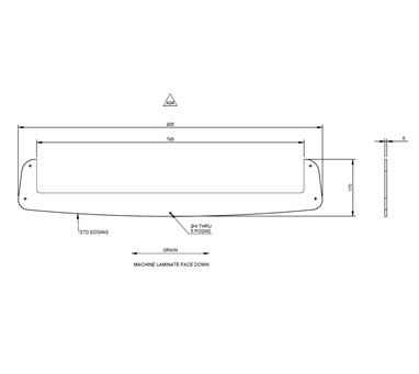 DY1 STD Ceiling Dome Fascia