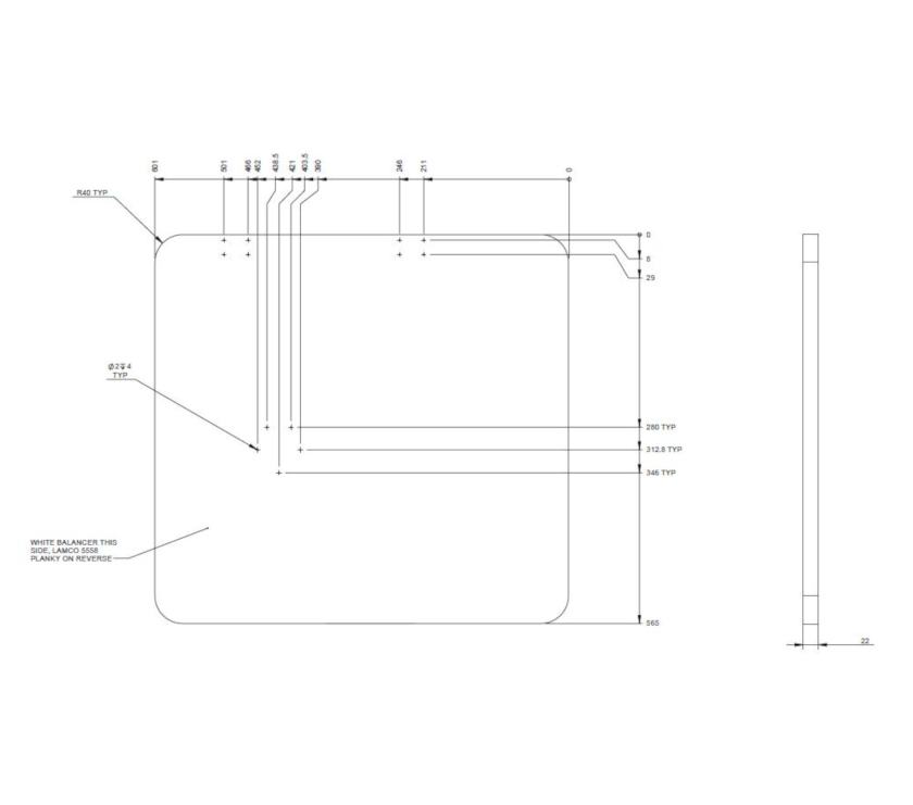 Read more about AH3 STD Square Table W/O Extension (Rev A01) product image