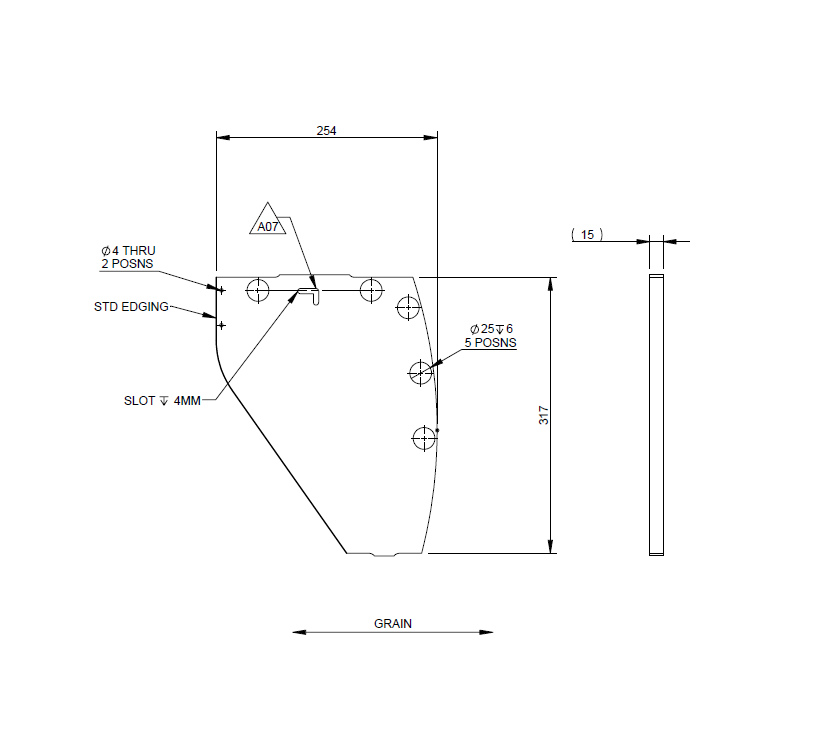 Read more about DY1 Potshelf Fold Out Table L/H Side Revision 06 product image