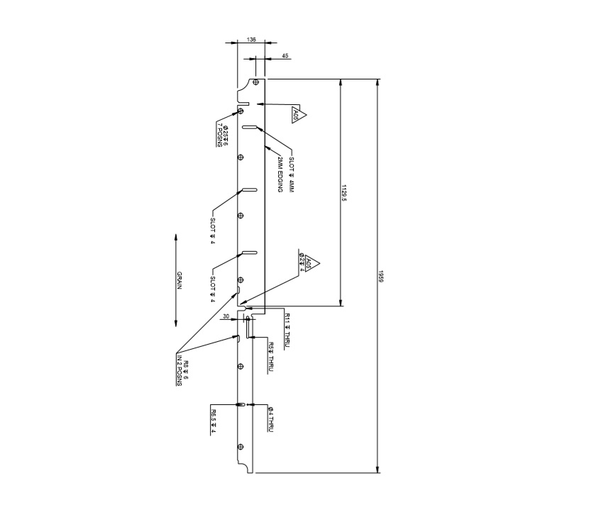 DY1 D4-4 Washroom Cupboard R/H End