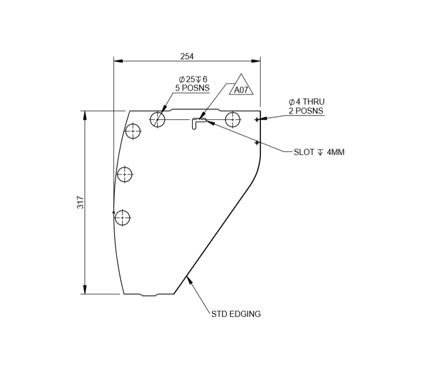 Read more about DY1 Potshelf Fold Out Table R/H Side product image