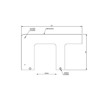 DY1 D4-3 Rear O/S Bunk End Panel