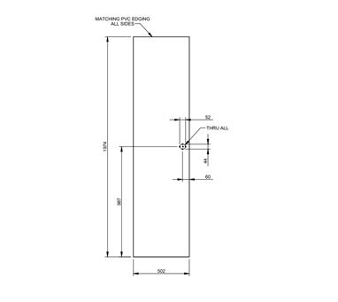 AH3 79-2 - 79-4F REAR Bathroom  Door