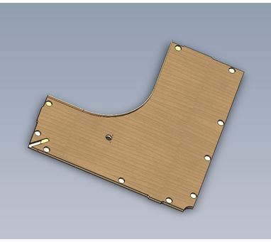 AH2 69-2 REAR LOUNGE LOCKER CORNER BASE N/S