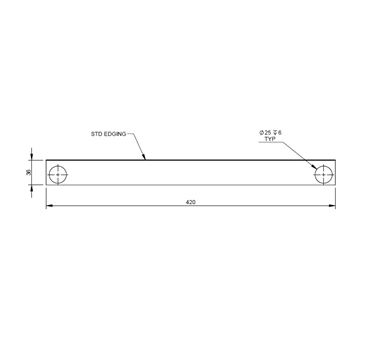 UNB Roof Light Surround Spacer 420x36x15mm