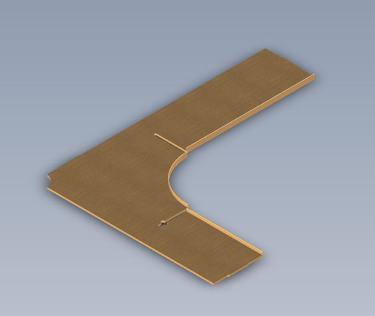 AH3 STD REAR FRENCH BED LOCKER CORNER SHELF