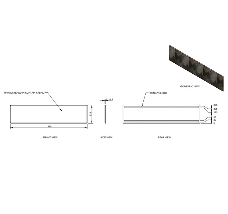 Read more about AG1 Faro Upholstered Window Panel - Farringdon product image