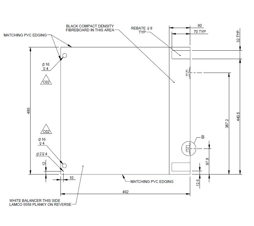 Read more about AG1 Kitchen Worktop Oven Cover Flap (Revison C02) product image