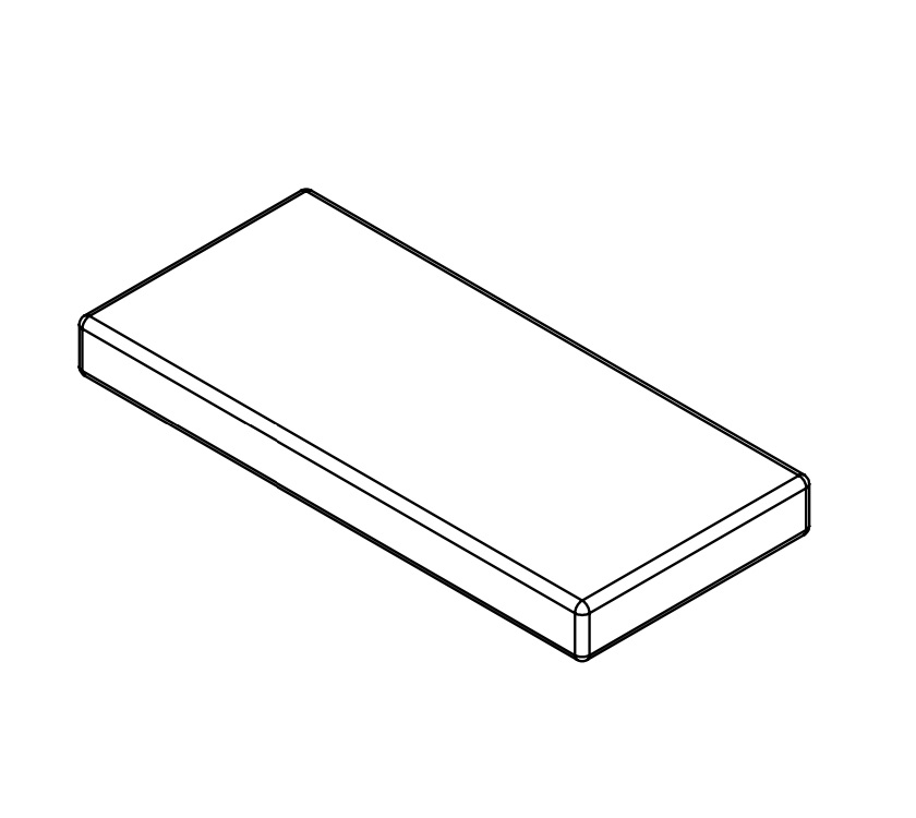 PXR Front Base Cushion 1390x635x140mm Chesham (LF)