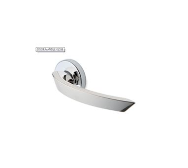 LH & RH CHROME HANDLE, AS42 CHROME,SPINDLE  7X80MM