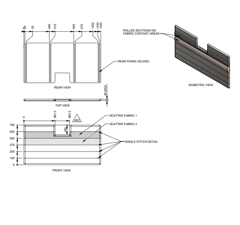 Read more about AG1 Faro Island Bed Headboard - Farringdon product image