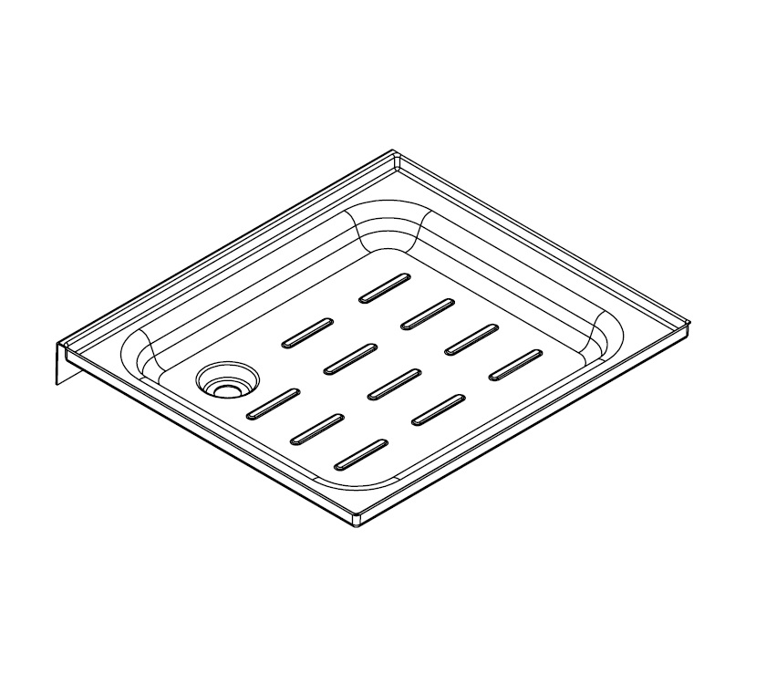UN4 TC Shower Tray (End) (WHITE)