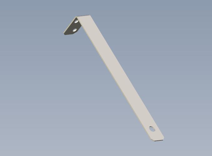 Waste Gate Handle Bracket - 277x50x30
